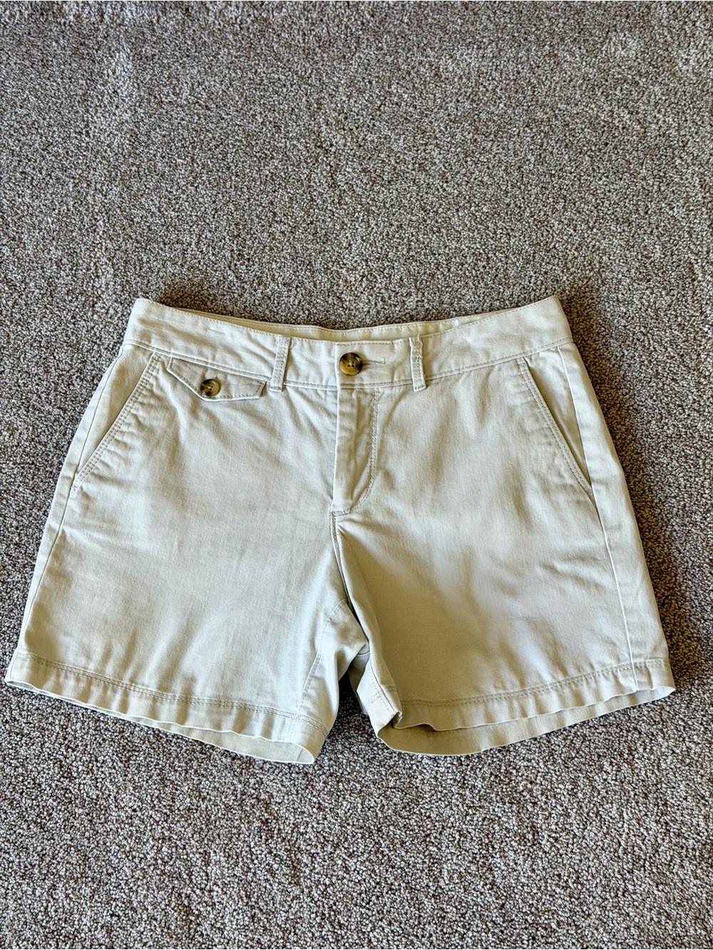 Dockers Women's Light Tan Khaki Cotton Dress Shorts, Sz 4P